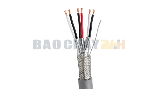 Cau truc cap tin hieu chong nhieu 2 lop 3PR 24AWG Altek Kabel 8324 8760B