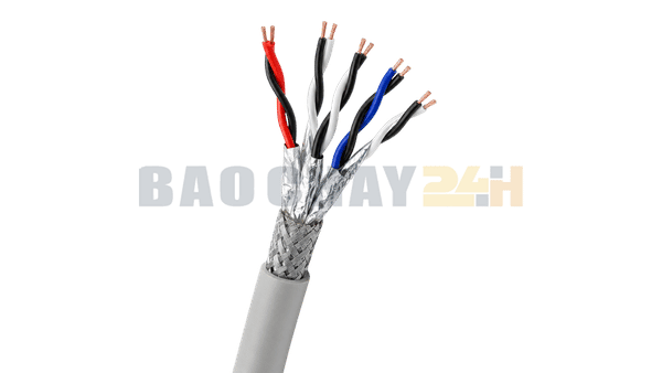 Cap tin hieu chong nhieu 2 lop 4PR 24AWG Altek Kabel 8424 8760B cho he thong bao chay