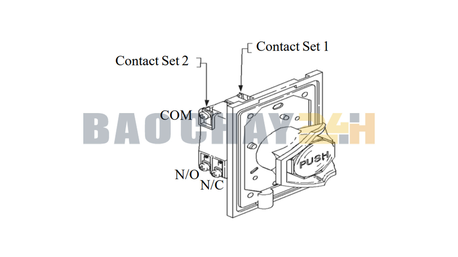PB-SA Hochiki - Nút nhấn tạm dừng xả khí hiệu quả, an toàn
