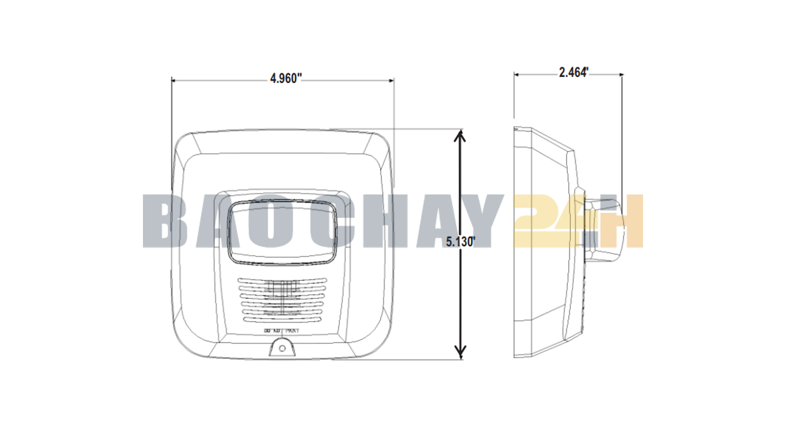 SYS-ST Đèn chớp báo cháy loại gắn tường System Sensor thuộc dòng thiết bị cảnh báo cháy bao gồm còi báo cháy, đèn chớp báo cháy và còi kết hợp đèn của Honeywell