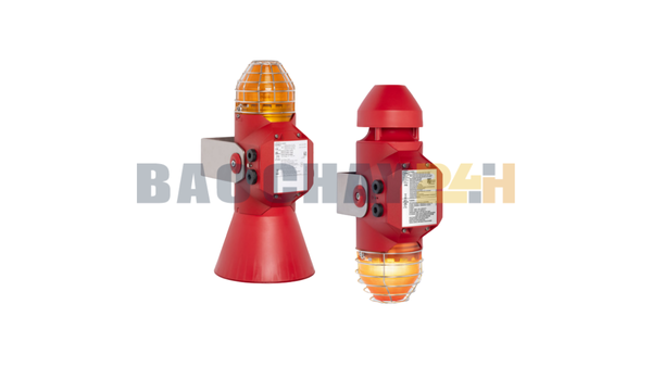 YL60/3 Còi đèn chớp báo cháy loại chống nổ STAHL - Trong bối cảnh nhà xưởng, khu công nghiệp, kho chứa hoặc các khu vực nguy hiểm