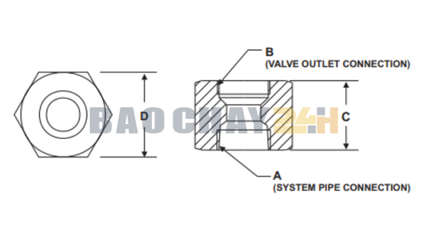 WK-283904-000 Khớp nối cứng cho bình từ 10-125lb KIDDE FENWAL - Hệ thống chống cháy FM-200 của Kidde là một trong những giải pháp an toàn và hiệu quả