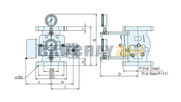 XV II Van báo động Sprinkler kiểu đường ống ướt Nittan là một thành phần quan trọng trong hệ thống chữa cháy Sprinkler dạng ướt