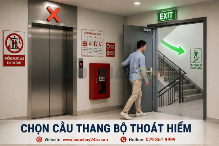 Kỹ năng thoát nạn an toàn khi xảy ra cháy nhà cao tầng