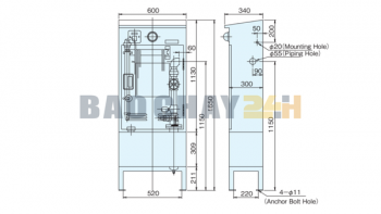 FH100 Trụ chữa cháy bọt Foam độc lập dạng tủ Nittan